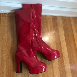 red platform boots ginger spice